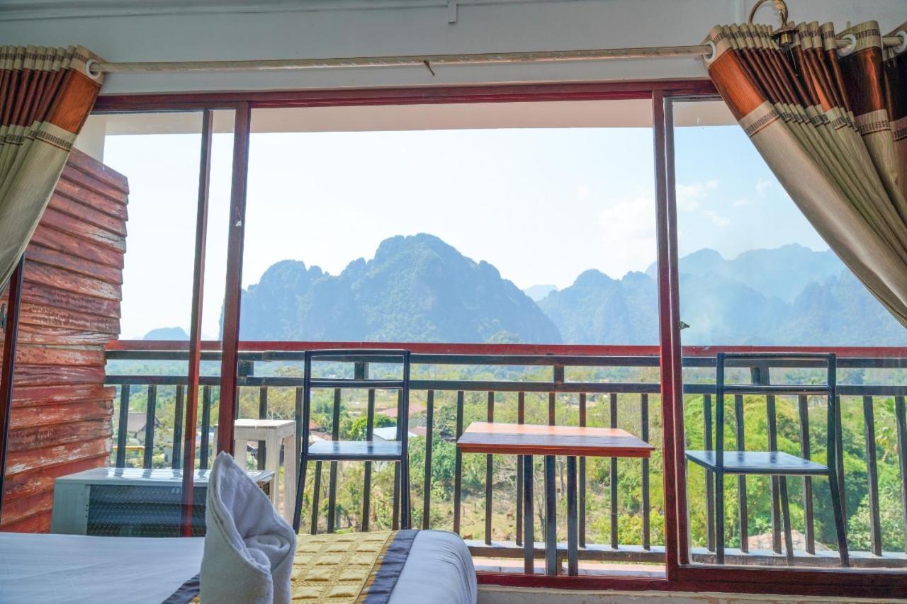 Bountang Mountain View Riverside Hotel Vang Vieng Exterior foto
